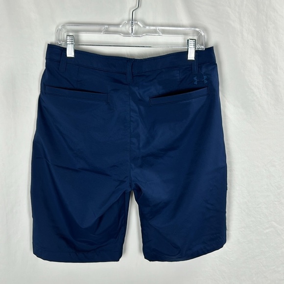 Under Armour Blue Loose Fit Heat Gear Golf Shorts -Size 34 - Picture 3 of 8